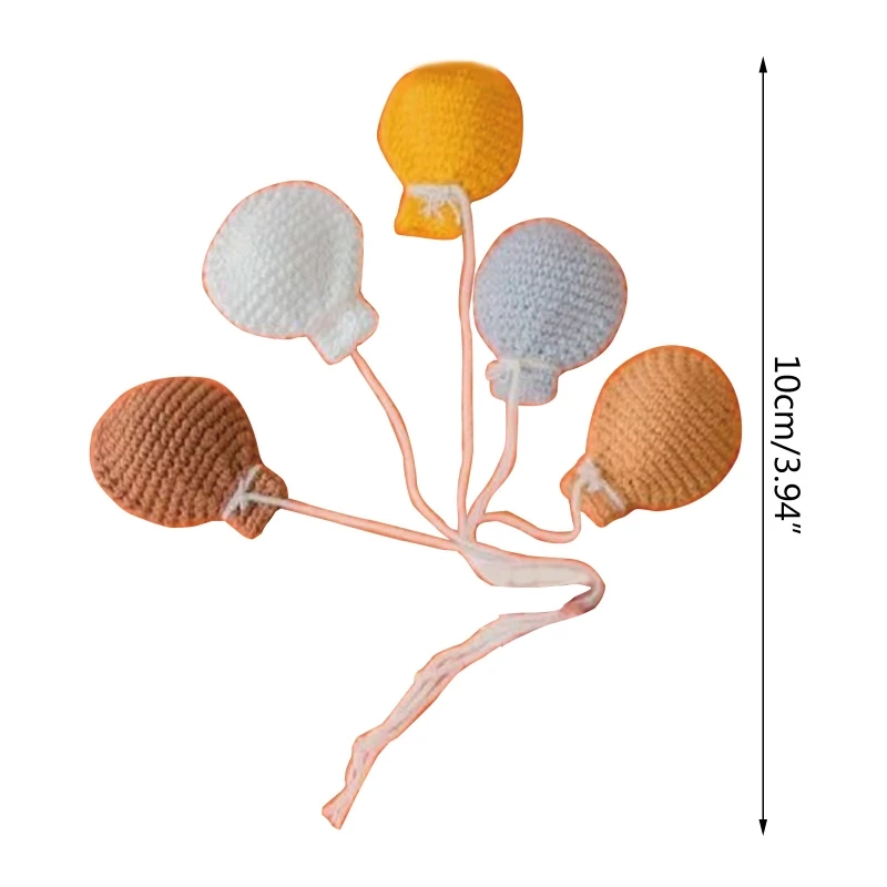 

Q0KB Infant Photoshooting Props Balloon 5PCS Posing Props Newborn Photostudio Accessories Baby Shower Party Photo Decoration