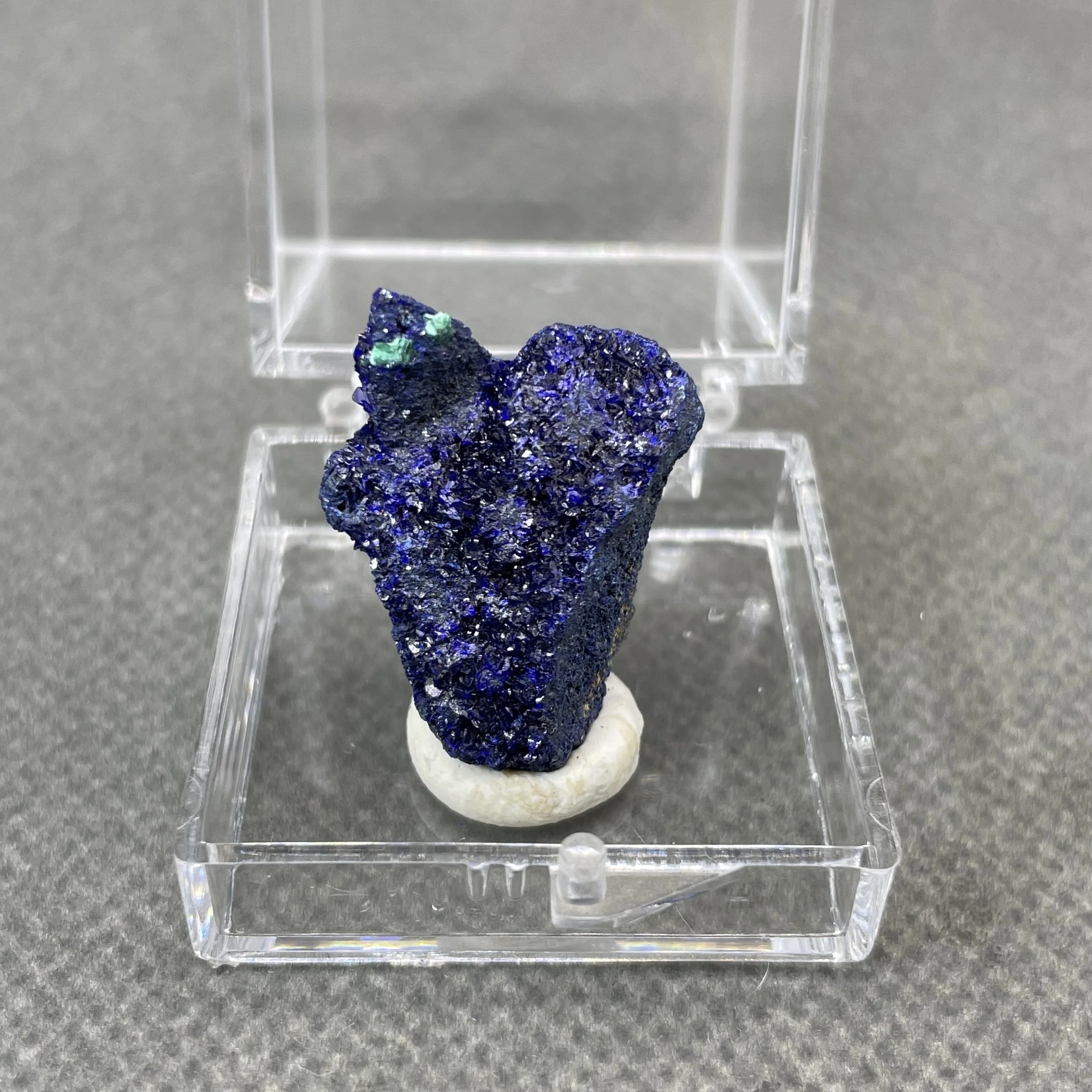 

Natural azurite mineral crystal specimen healing quartz+ box size 3.4 cm (crystals and stones Quartz crystal stones )