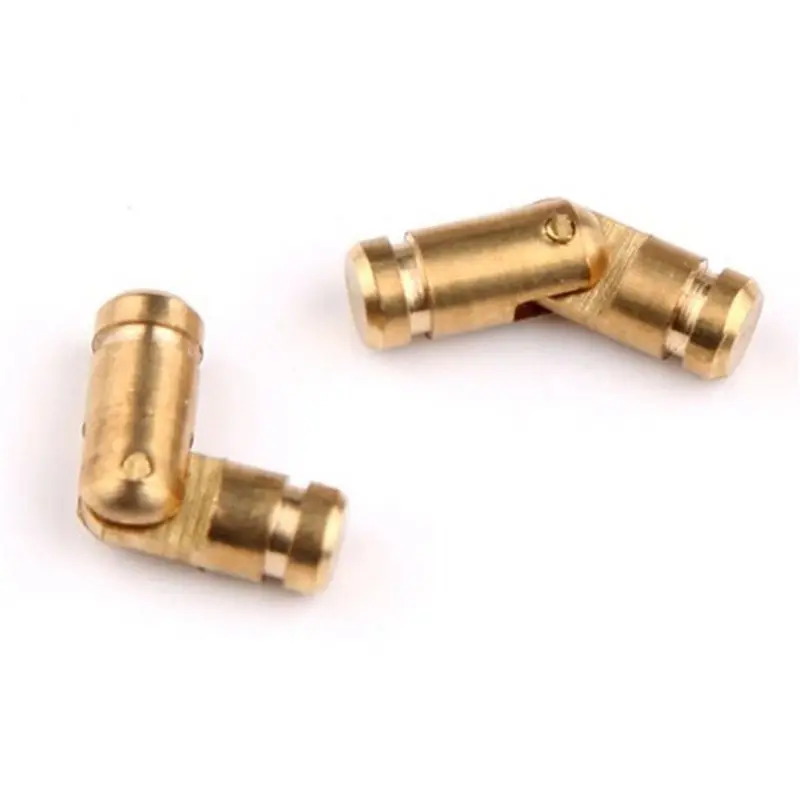 A02M-300Pcs Brass Concealed Barrel Hinges Jewelry Wood Boxes Cabinet Invisible Furniture Hinge 4X20mm