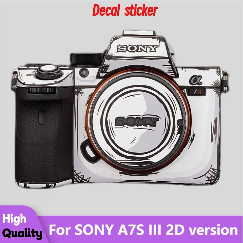 

For SONY A7S III 2D version Camera Body Sticker Protective Skin Decal Vinyl Wrap Film Anti-Scratch Protector Coat