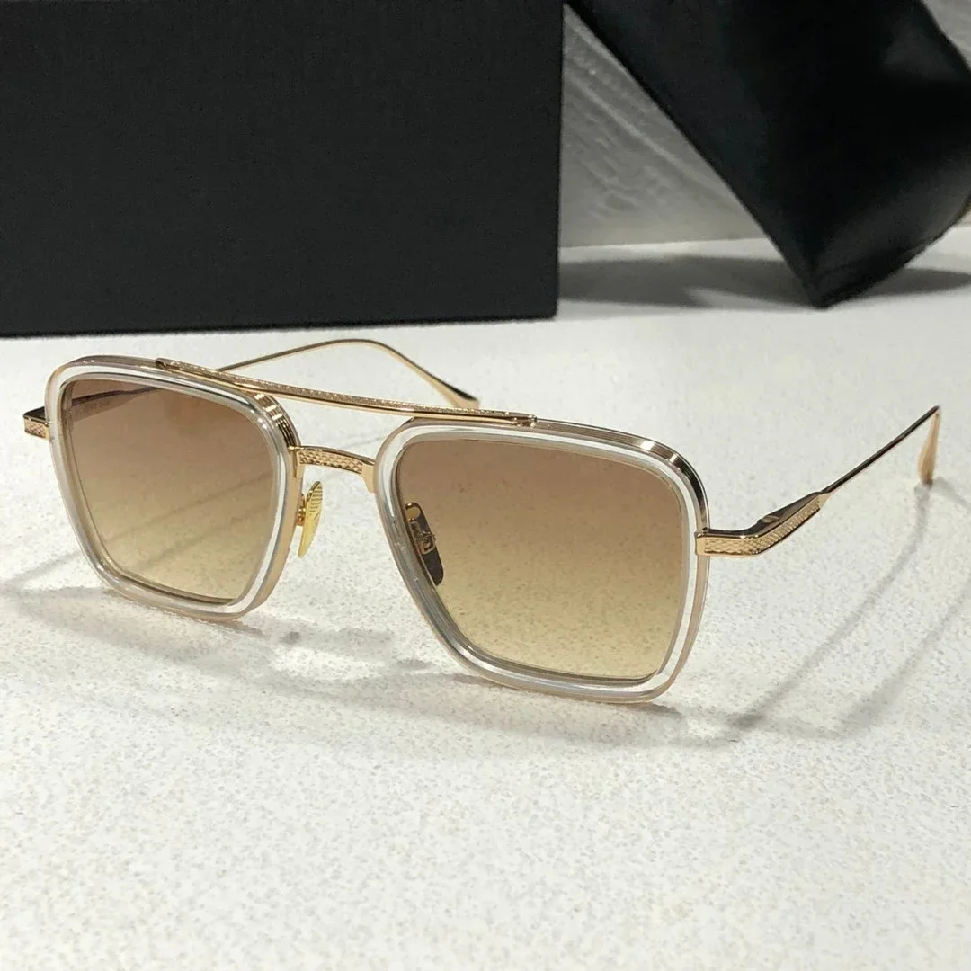 

FLIGHT 006 Top High Quality Sunglasses For Men Titanium Style Fashion Design Sunglasses For Womens With Box