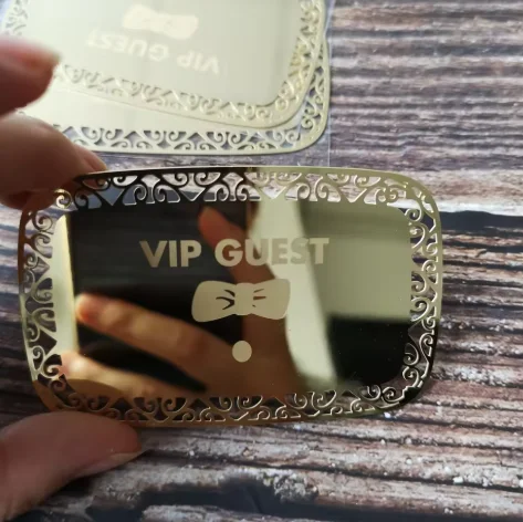 Customized high-end business metal business card printing matte mirror effect engraved stainless steel membership card