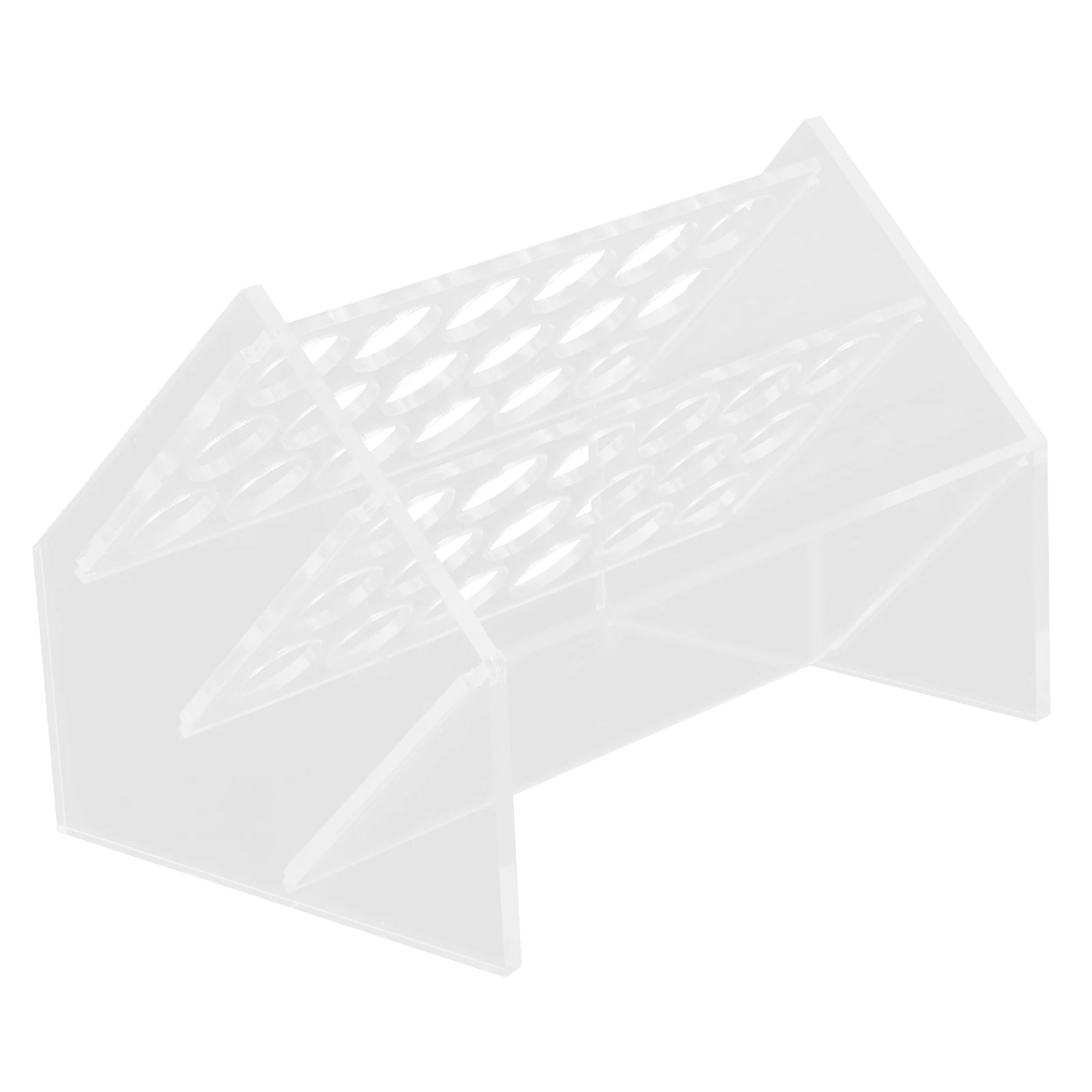

18-Well Tube Rack Lab Test Tube Holder Clear Design Space-Saving Storage For Laboratory