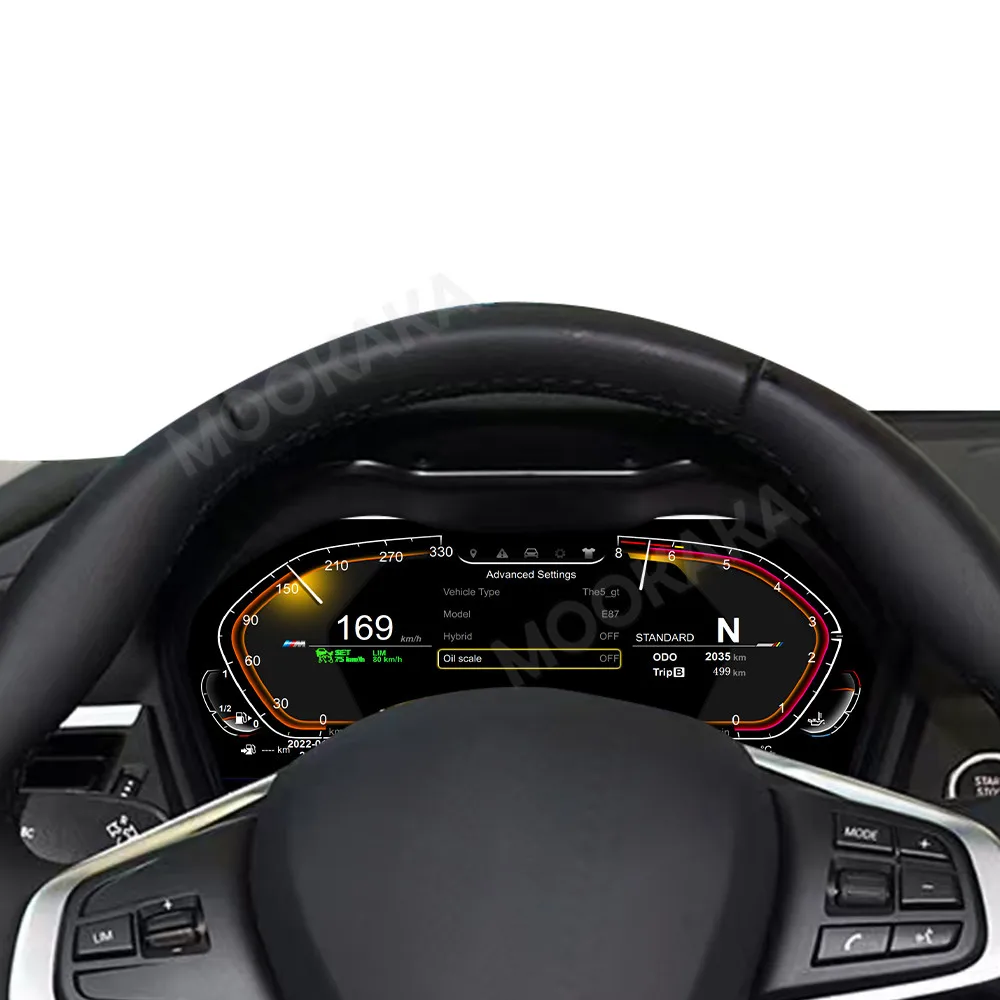 2 Din Dashboard Digital Cluster For BMW 1 Series F20 F52 2013-2025 Instrument Meter Screen Auto LCD Speedometer Display Headunit