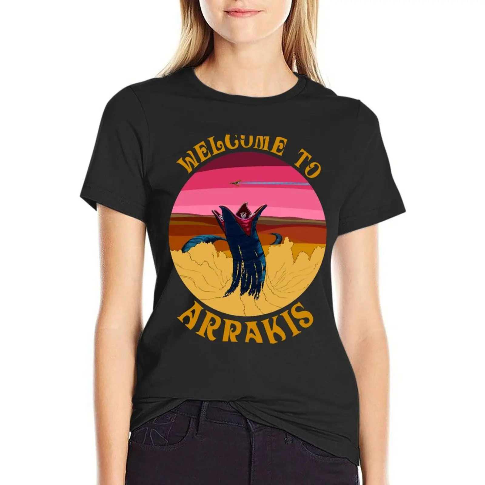 Welcom to Arrakis T-Shirt animal print shirt for girls hippie clothes female aesthetic clothes clothes for Women