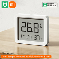 Xiaomi Smart Temperature and Humidity Monitor 3 Mini High Precision Sensor Mijia Bluetooth Mesh Connection Lightweight Portable