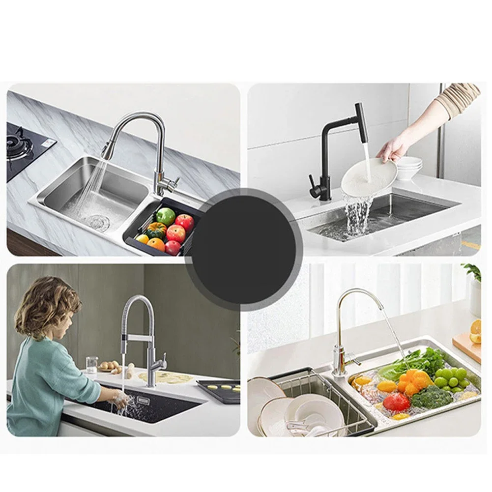 Tappetino raccogli acqua paraspruzzi Tappetino per asciugare l'acqua Tappetino per scarico lavello Tappetino per rubinetto Nuovo di zecca di alta qualità Arancione/nero/grigio