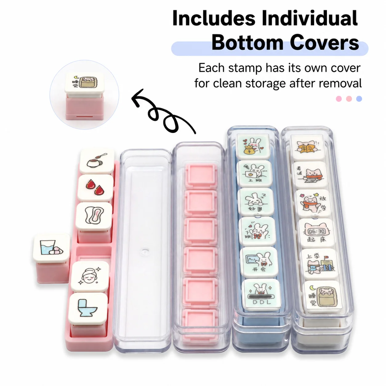 6-in-1 afneembare mini-stempel - Art Craft Journals recensie en prijs