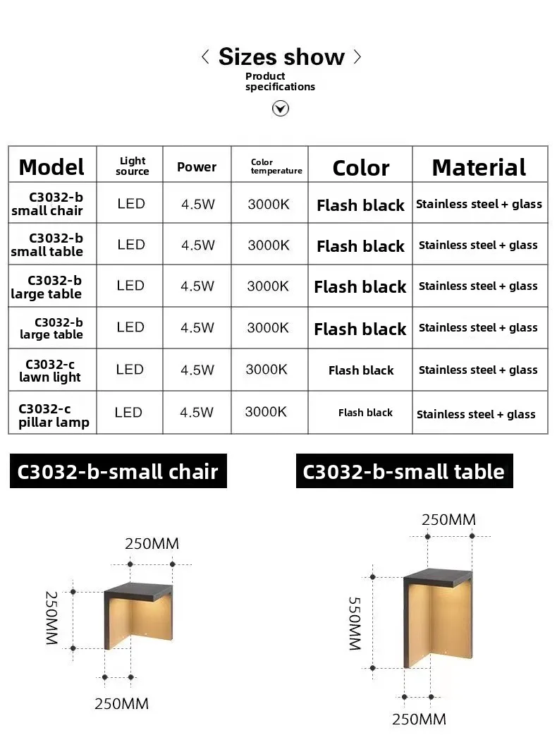 Meja dan Kursi Bar Tahan Air untuk Teras Taman Modern, Lampu Taman Luar Ruangan, Lampu Lanskap Villa, Lampu Taman Tenaga Surya Luar Ruangan