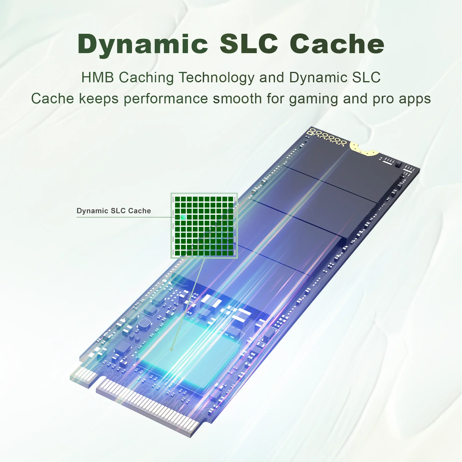 Ediloca EN680E SSD PCIe3.0x4 NVMe M.2 2280 3600 MB/s QLC Dynamic SLC Cache Unità a stato solido interna per PC desktop e laptop