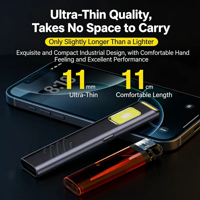 LED Keychain Flashlight Rechargeable 550LM Portable Mini Torch Pocket Lantern Flood Work Light With Magnet For Emergency