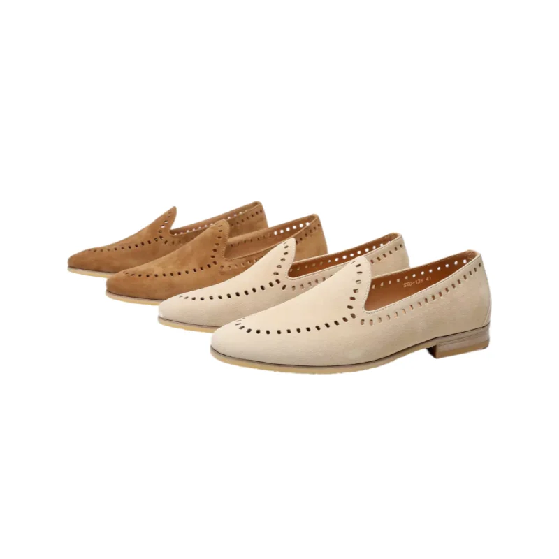 

25 Cashmere Water Dyed Cow Lining Slip-on Trendy genuine leather loafers,luxury loafers Men's Driving classic Loafers AE2022