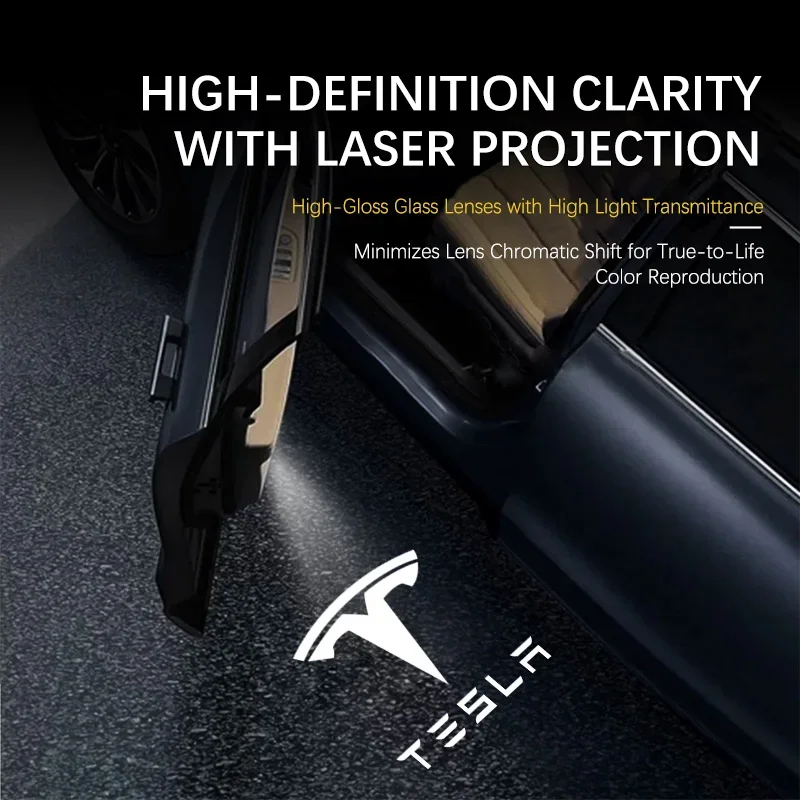 

LED Car Logo Projector Ghost Shadow Welcome Door Light For Tesla Model 3/S Model Y/X Decoration Accessories