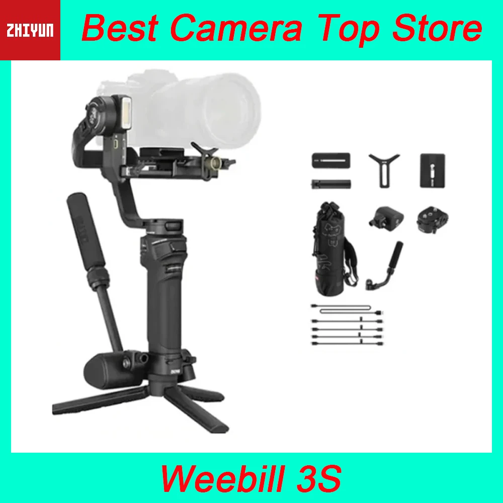 

ZHIYUN Weebill 3S Camera Gimbal Stabilizer 3-Axis Handheld for DSLR Mirrorless Cameras for Sony Canon Panasonic Nikon