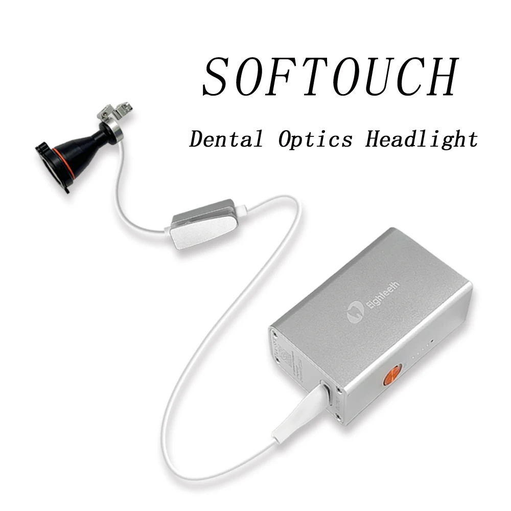 Eighteeth Softouch Dental Headlight Head-Mounted Lighting Microscopic Led Lighting Oral Magnifier 5000K Clarity Dental Equipment