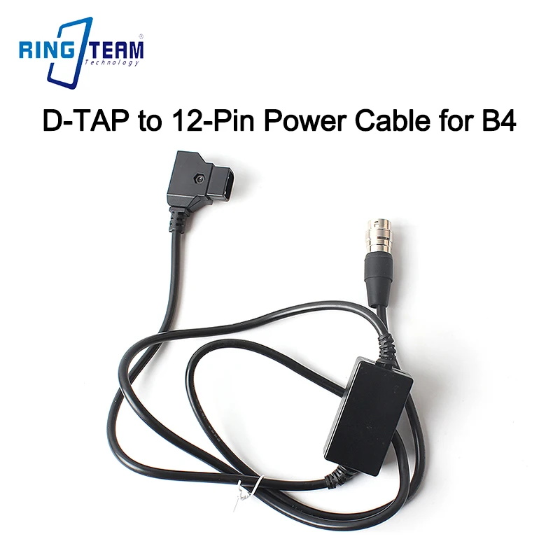 D-TAP to 12-Pin B4 Lens Power Cable - 14.8V to 12V Regulated, 1-Year Warranty for V-Mount Batteries