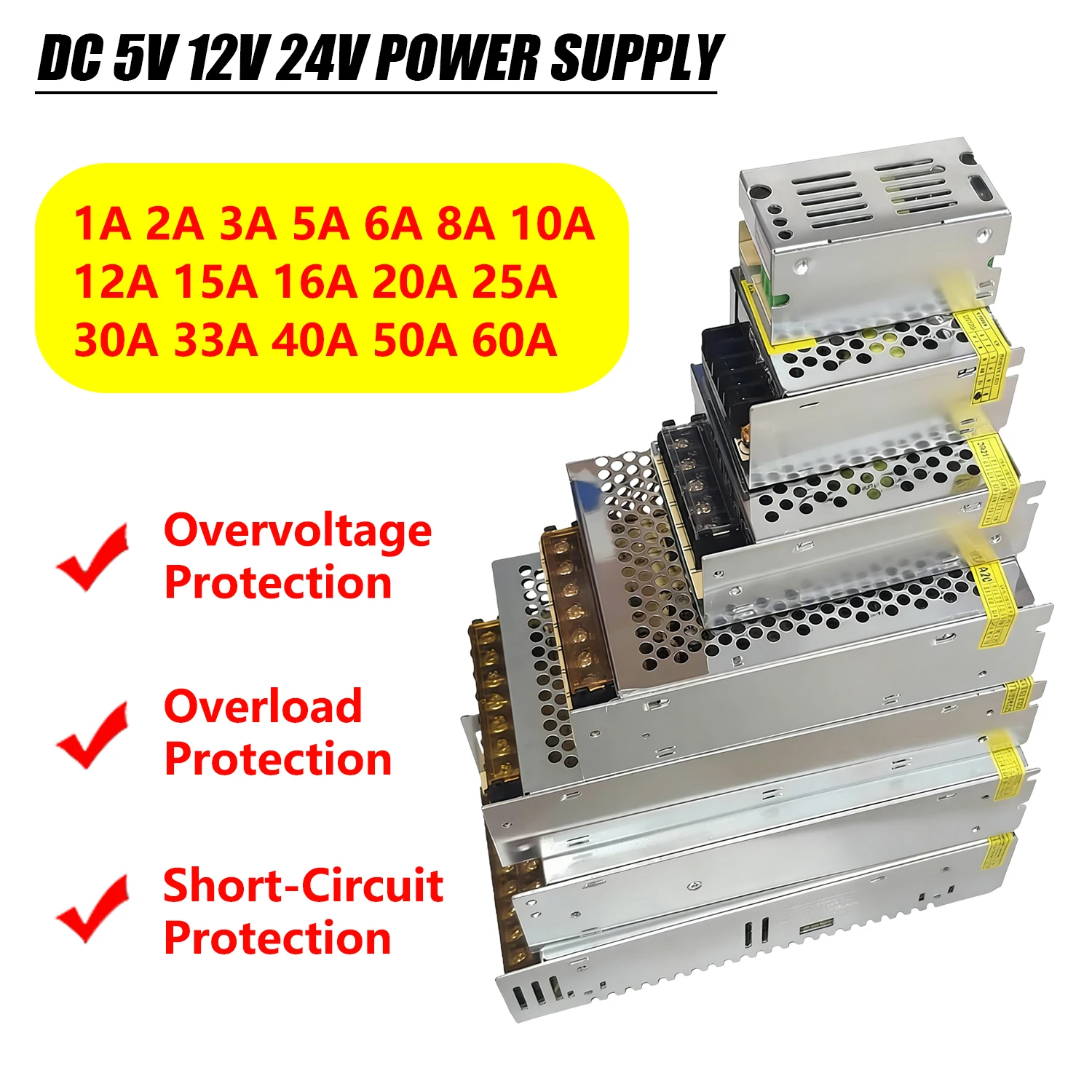 Dc 5V 12V 24V Power…