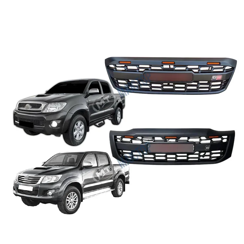 

Modification Maictop Car Accessories Facelift Front Bumper Parrilla Grille Grill for Hilux Vigo Gr Style 2005 - 2011 2012 - 2015