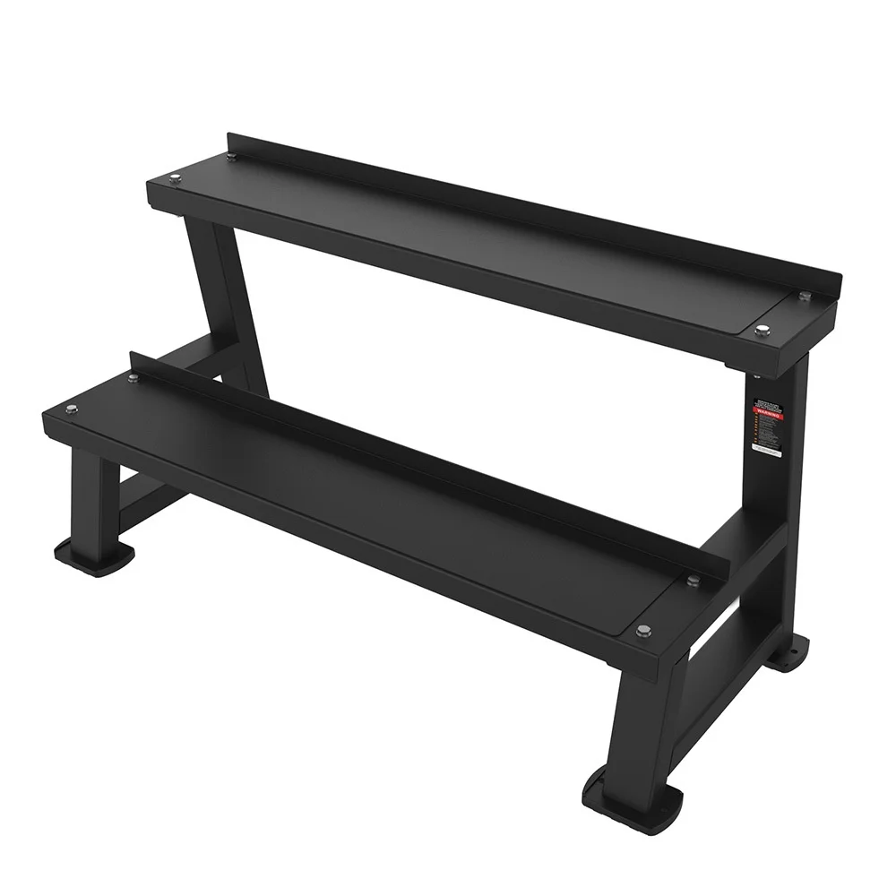 Multifunctional Full-Body Strength Training Kettlebell Rack  2 Tier Dumbbell Kettlebell Storage Rack Gym Equipment