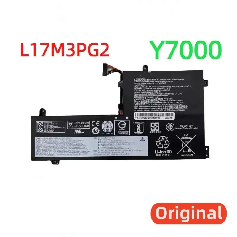 

100%Original 4820mAh for Lenovo L17M3PG2 L17C3PG2 L17L3PG2 2018/2019 Y7000 Legion Y530 Y730 Y740 Laptop Battery