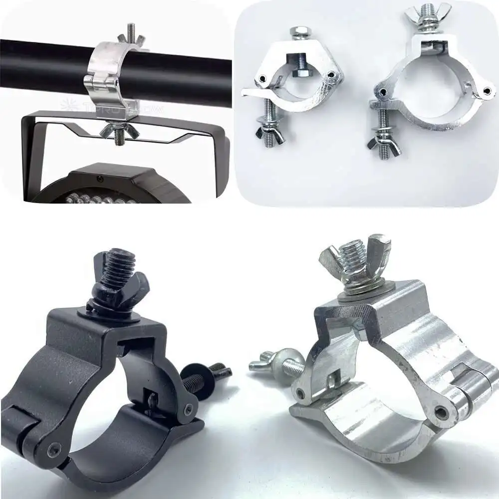 

Stage Truss Clamp Para Luces Aluminum Clamp Hook O Lock Bracket Mobile DJ Speaker Stand Clamps For Moving Head Light DMX LED Par