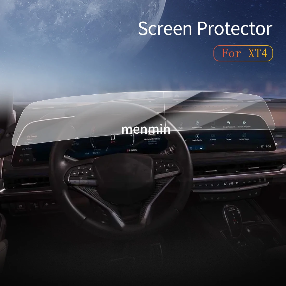 

Car Stickers Dash Carplay Mirror Screen Protector Display Tempered Glass Protective Film Vehicle For25 Cadillac XT4