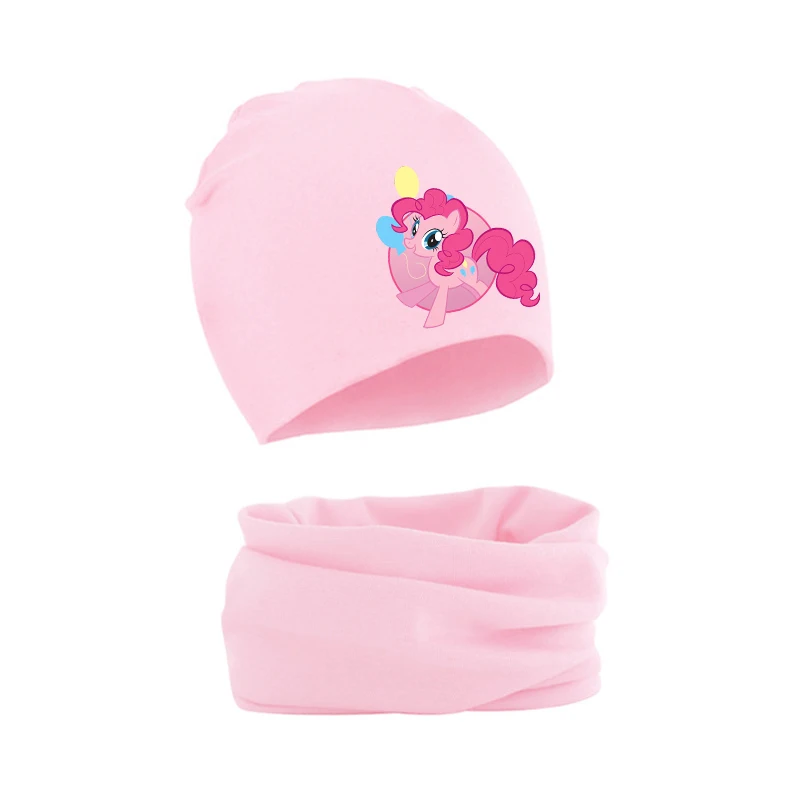 ชุดหมวกและผ้าพันคอ My Little Pony สำหรับเด็กทารก ลายอนิเมะยูนิคอร์น หมวกบีนนี่สำหรับฤดูหนาว ผ้าพันคอสำหรับเด็กแรกเกิด ของขวัญสำหรับเด็กผู้หญิง