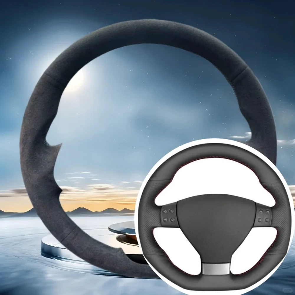 التخصيص غطاء عجلة القيادة لفولكس واجن جولف 5 Mk5 GTI VW Golf 5 R32 Passat R GT 2005 اليد الخياطة الجلد المدبوغ سيارة الداخلية