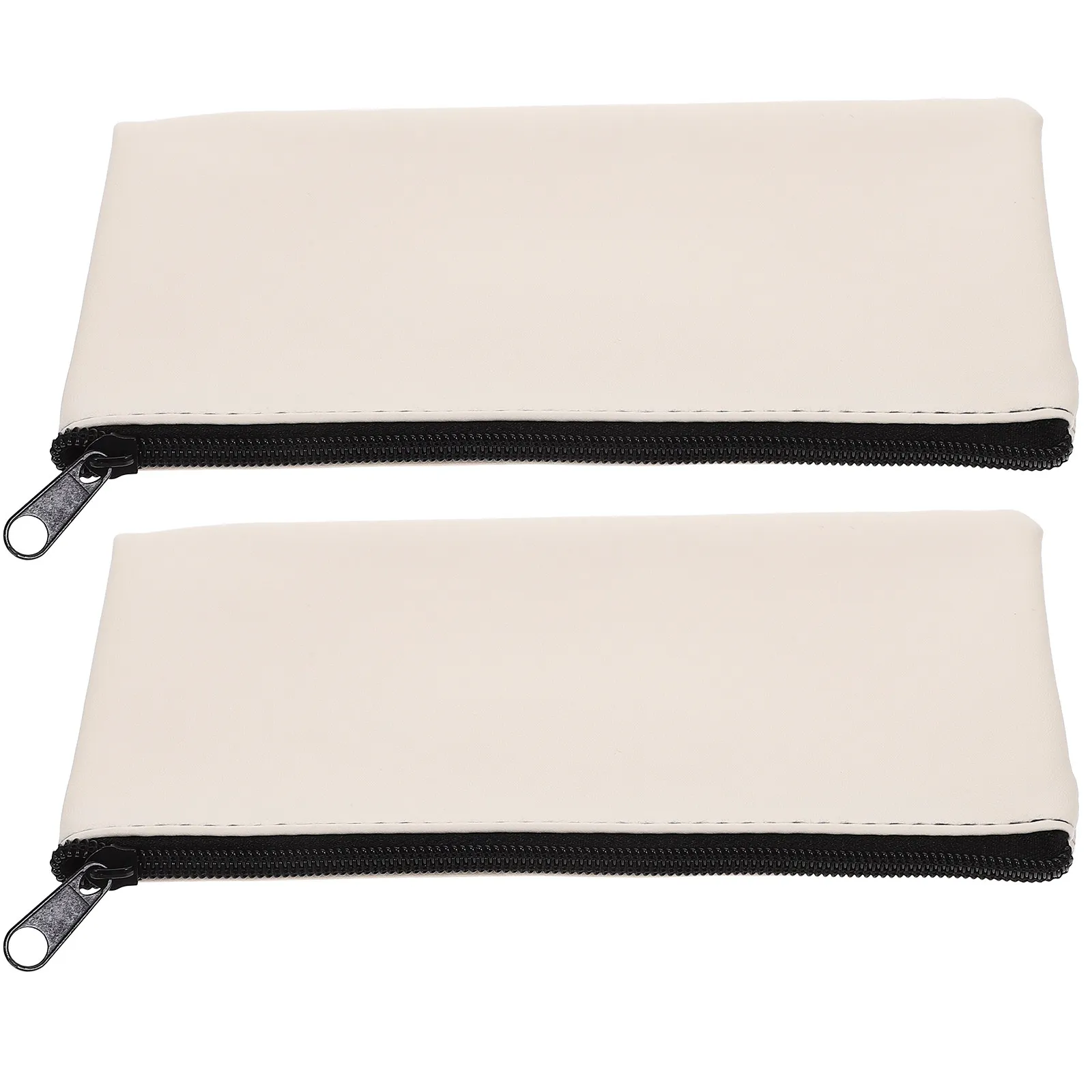 

2 шт. сумки для билетов из ПУ с молнией, органайзеры для купюр, вместительные кошельки для наличных, держатели для документов и чеков для банковского персонала и учителей