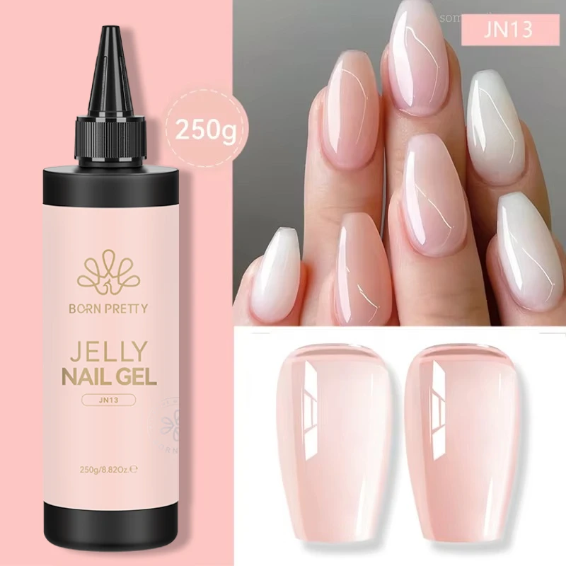 BORN PRETTY 250g 6-in-1 Gel-Nagellack Multifunktionaler Nagelspitzen-Kleber Verstärkungsnägel Super Base Top Coat Nagelverlängerung