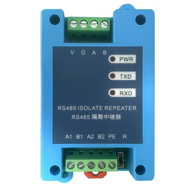 2 Port RS485 Isolated Repeater Hub RS485 Communication Module Industrial Signal Amplifier