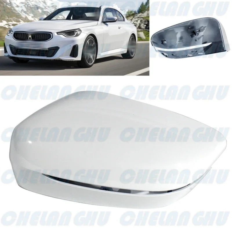 

For BMW G42 M240 G20 M340 M3 G81 G26 M440 M4 G82 i4 M50 2021 2022 2023 2024 LHD Left White Painted Mirror Cover Houseing