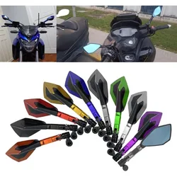 Motorcycle Rear View Aluminum Alloy Side Rearview Mirrors Handlebar Universal for Kawasaki Z900 Z900RS Z800 Z1000 Motobiker ATV