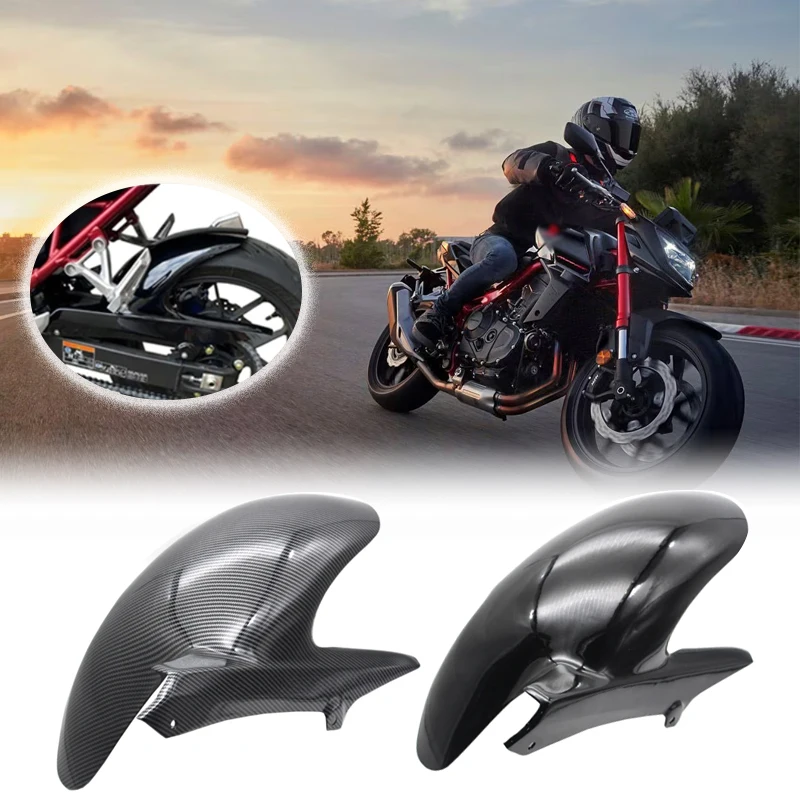 Motorcycle Carbon Look Rear Fender Wheel Hugger Mudguard Splash Guard Cover Accessories For Honda CB750 CB 750 Hornet 2023 2024