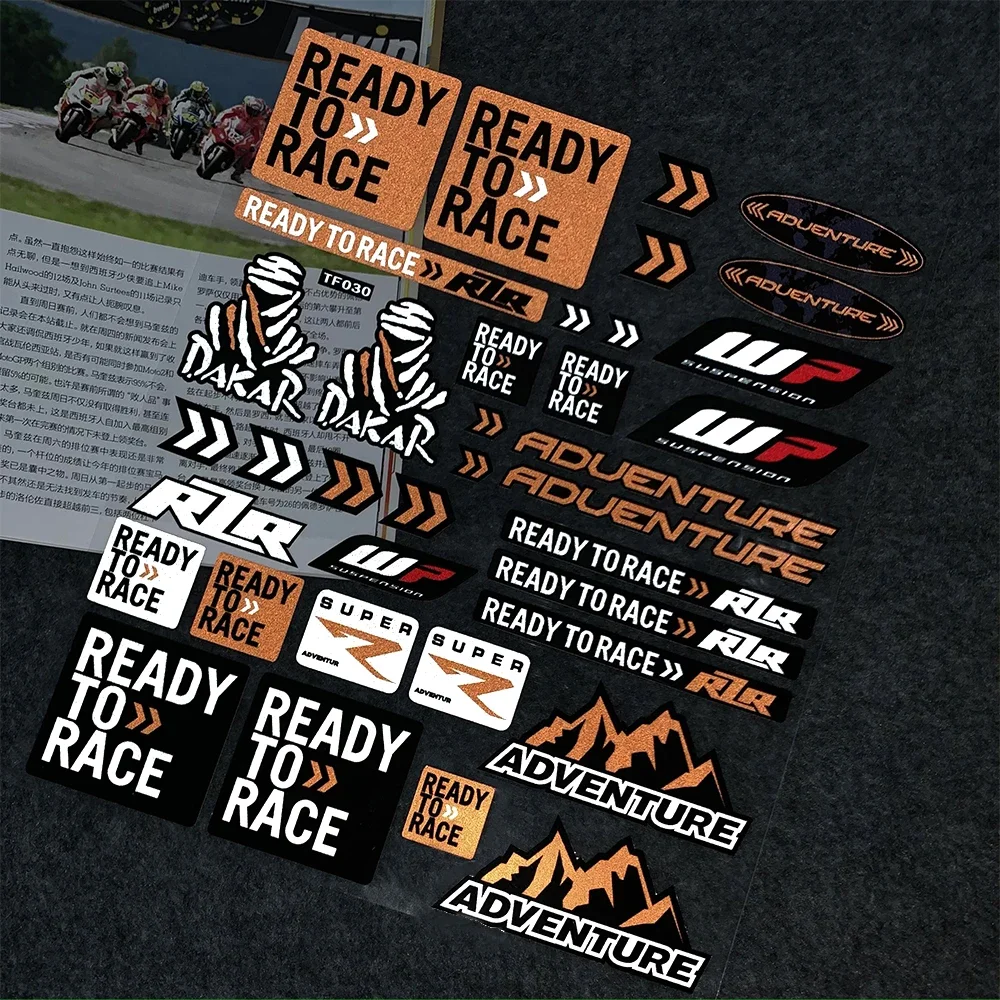 Reflective Motorcycle Accessories Decal Fuel Tank Stickers for KTM Duke 200 250 390 790 1250 1290 Super Adventure Ready To Race image 4