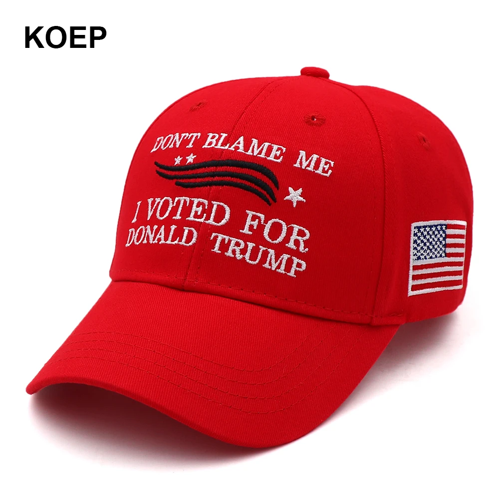 KOEP nowy Donald Trump 2024 czapki baseballowe nie obwiniaj mnie głosowałem na Donald TRUMP czapka typu Snapback haft Drop Shipping