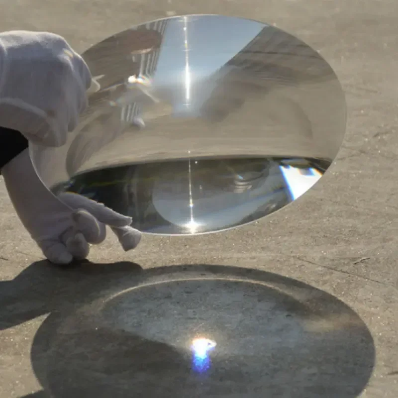 Soczewka Fresnela PMMA 300mm do koncentrowania światła słonecznego, duży okrągły reflektor, szkło powiększające, ogniskowa 120 180 220 360 2000mm