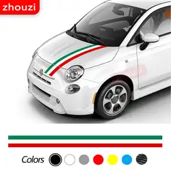 For Fiat Abarth 500 500x Car Hood Sticker Italy Styling Body DIY Vinyl Decal Tipo Doblo Ducato Panda Stilo Punto Bravo Accessory