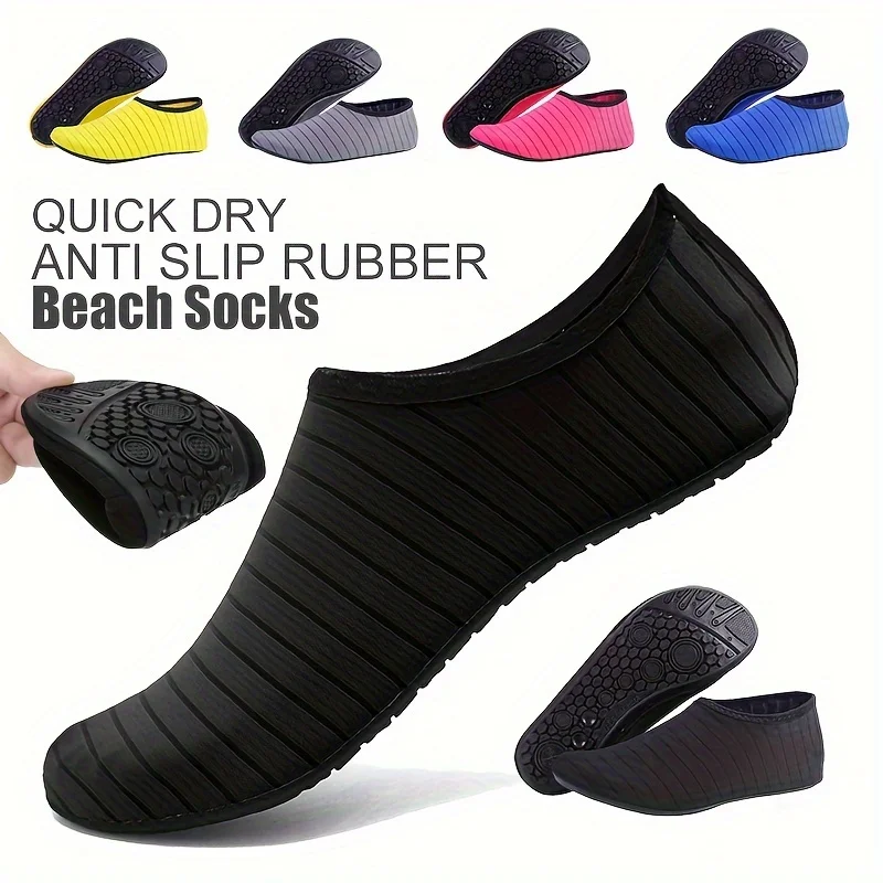 1 Pair Water Shoes Women Barefoot Socks Anti-Slip Quick-Dry Men Beach Swim Water Sports Shoes