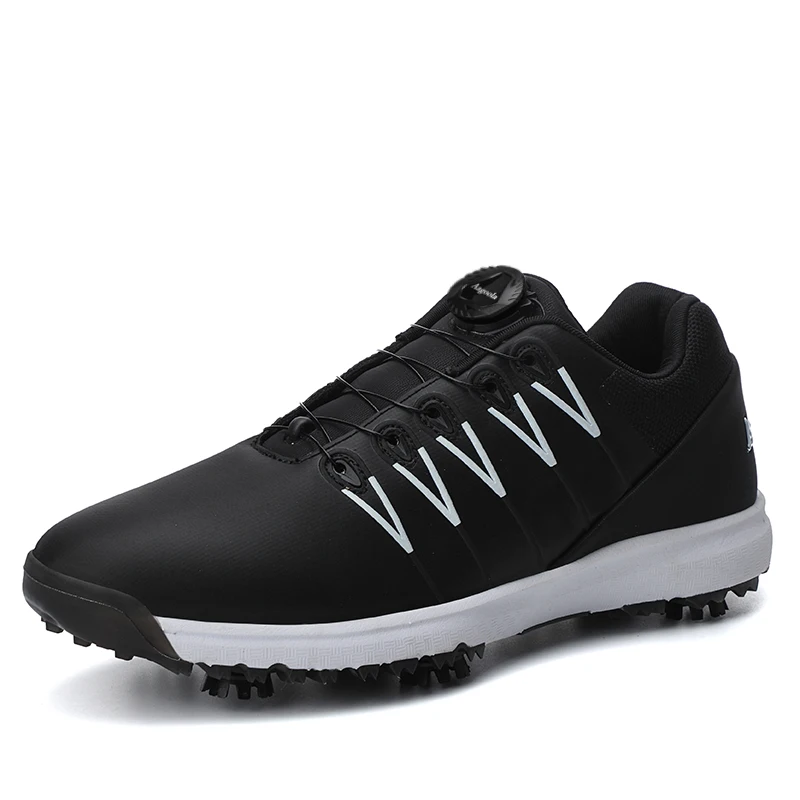 

Golf Shoes Casual Sports Shoes Business Grass Waterproof Golf Shoelace Spikes Large Size Golf Shoes