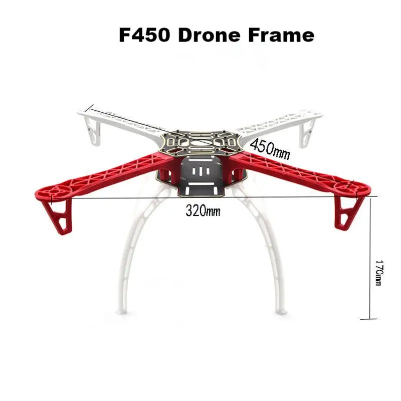 Angeltoy F450 Drone Kit With 450 Frame flight control copter Quadcopter BLHELI 30A 2212 Motor ESC wifi moduleWith Landing Gear