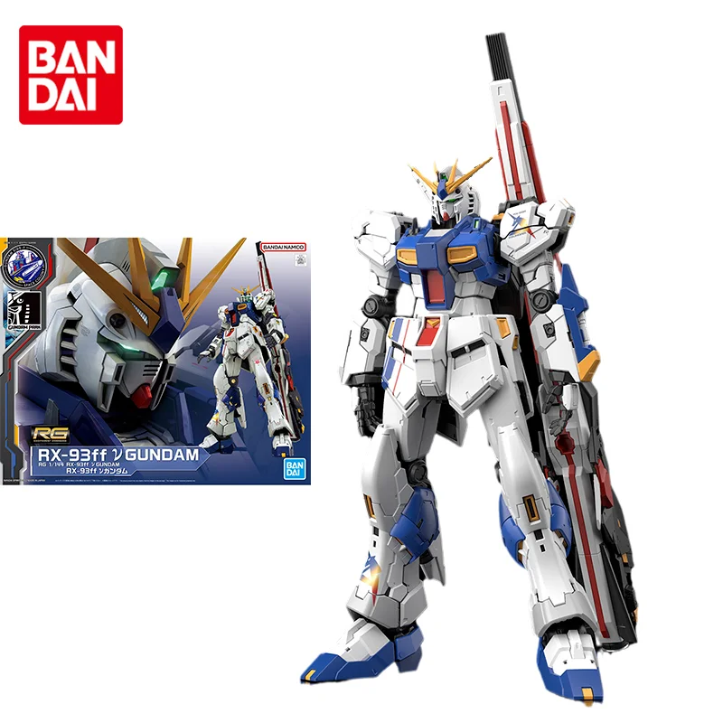 Bandai Original Gundam Model Kit Anime Figure PB Limited RG 1/144 RX-93 Ff V GUNDAM Action Figures Toys Gifts for Children