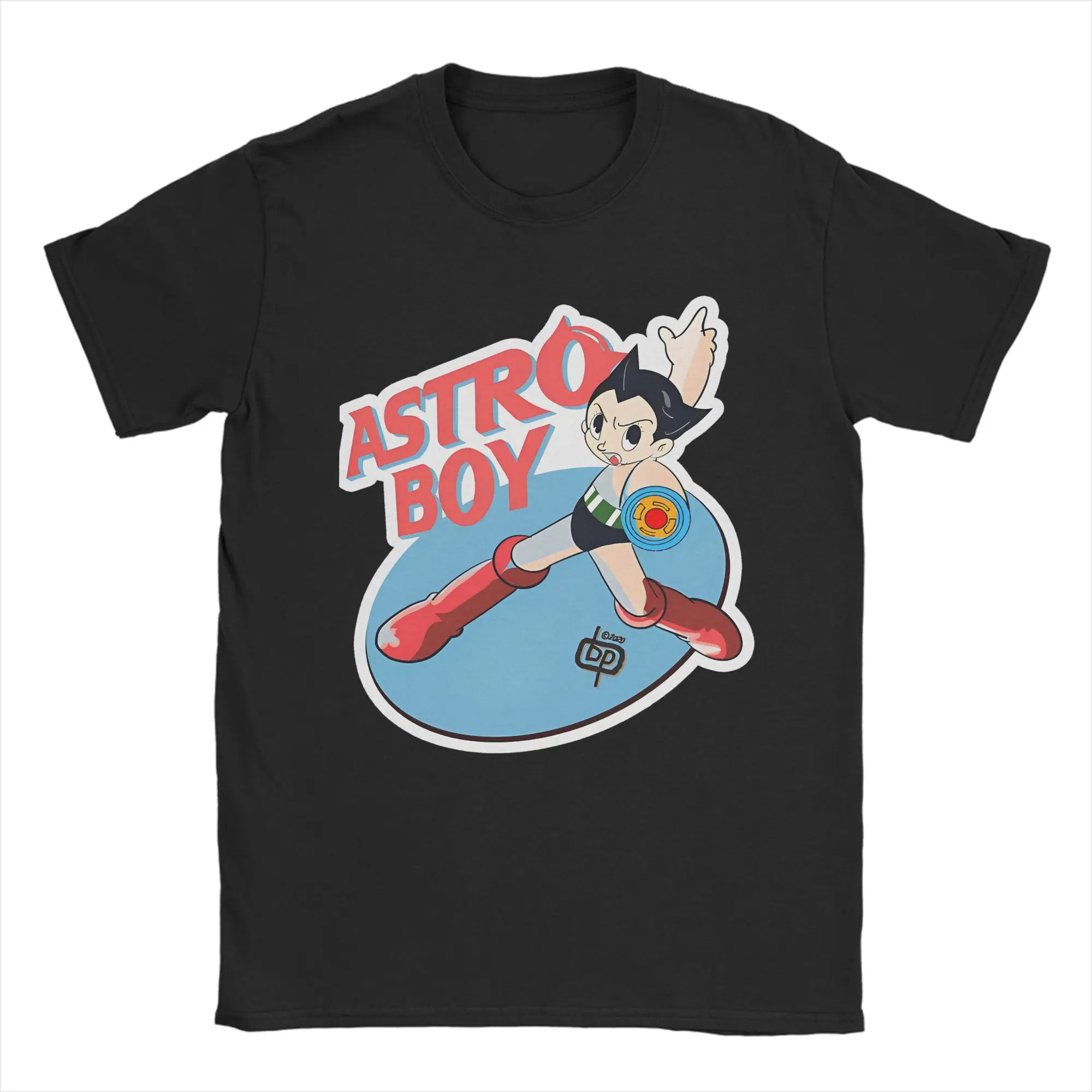 

Мужская и женская футболка Astroboy Tetsuwan Atom Astro Boy, одежда из чистого хлопка, забавные футболки с короткими рукавами и круглым вырезом, футболки больших размеров