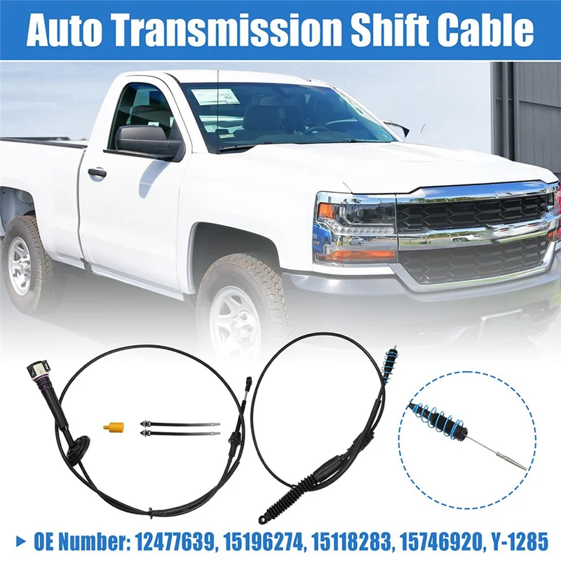 

BT-Auto Transmission Shift Cable 12477639, 15196274, 15118283 For Silverado Sierra Base 2WD Accessories