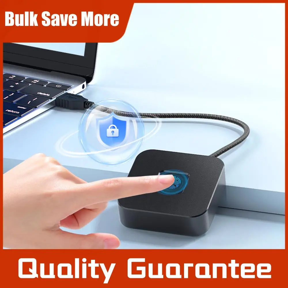 

USB-сканер отпечатков пальцев с кабелем длиной 5 футов для Windows Hello, портативный USB-сканер отпечатков пальцев для Windows 10/11