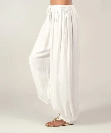 2024 Summer New Women's Solid Color Lantern Pants Loose Pleated Drawstring Casual Ankle Sports Pants Harlan Pants