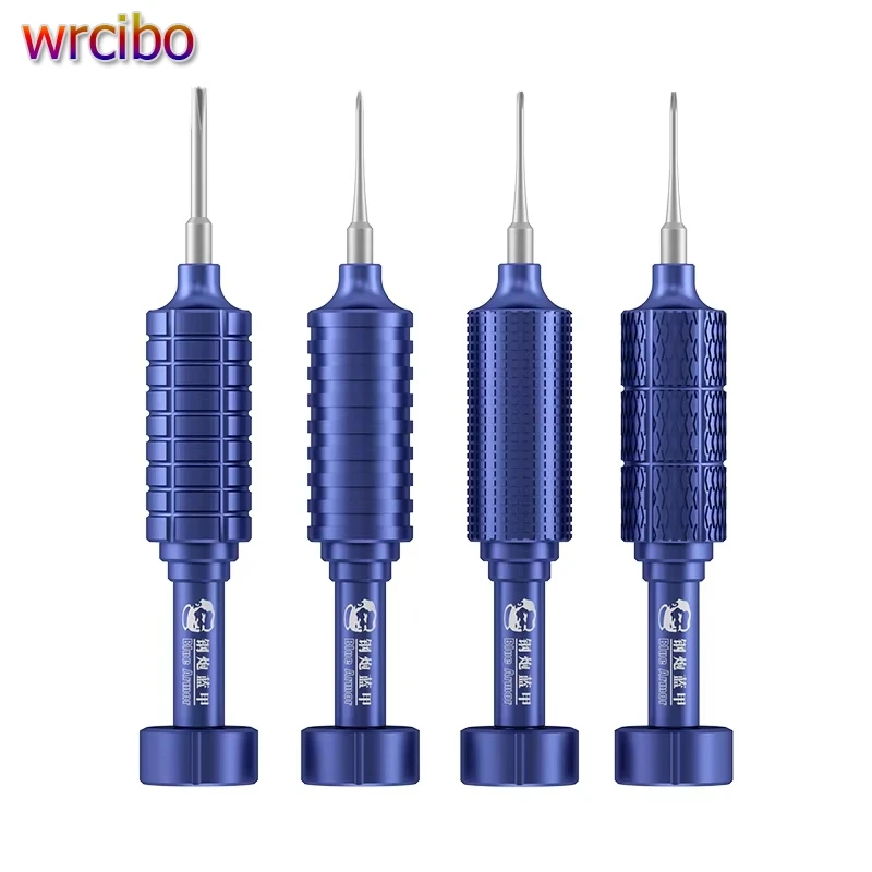 Mechanic Blue Armor 4 in 1 High Hardness Precision Screwdriver Plum blossom cross for IPhone bottom Internal disassembly tools