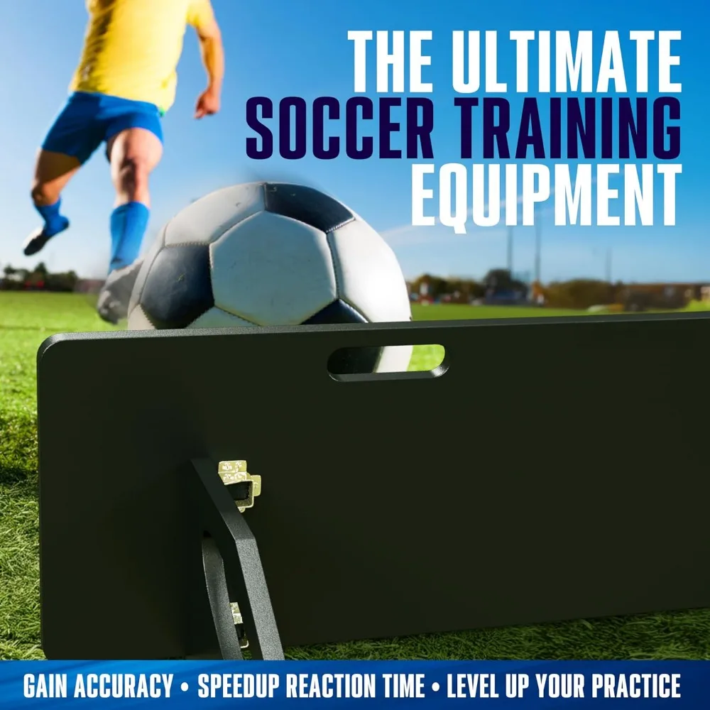 Placa de treinamento de futebol portátil 40x16, equipamento de prática interna/externa, treinador de chute de futebol, ideal para o desenvolvimento de habilidades
