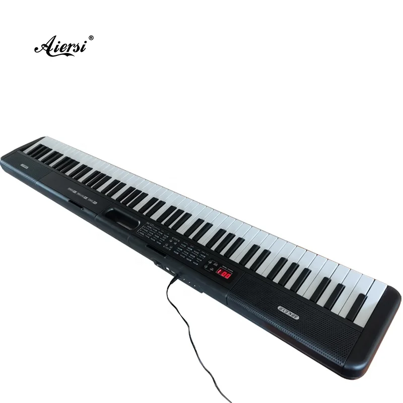 Wholesale China Digital Keyboard Piano 88 Keys Black/Maroon Portable Electronic Organ With External Headset Metronome Dual Voice