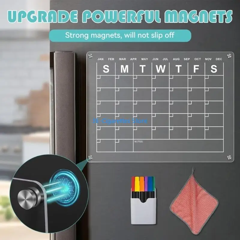 W8KA Weekly Dry Apage Refrigerator Board Clear Planner Planner Note